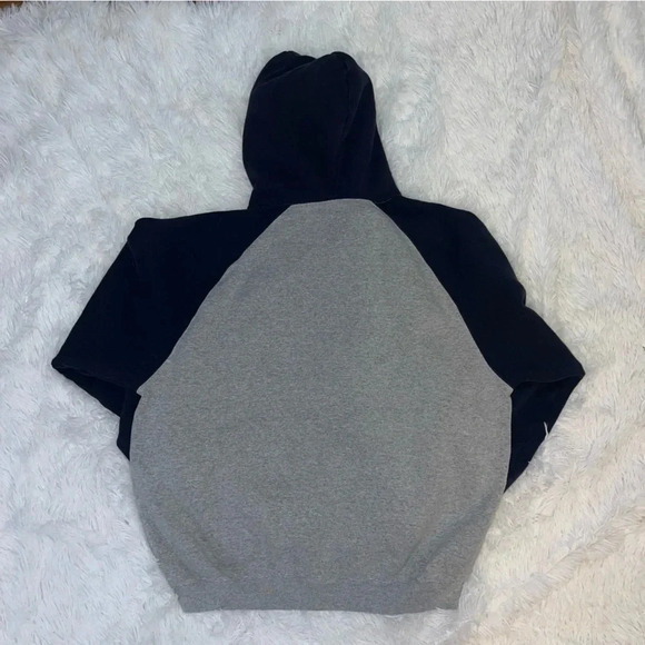 St. Louis Blues NHL Hockey Jersey Gray and Navy Hoodie size Large - Picture 2 of 4